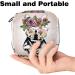 Portable Storage Bags for Women's Bandages - Hand-Drawn Pug Design with Flowers | Multi-Color Menstrual Sheet Holder & Tampon Organizer - Buy Online on GoSupps.com