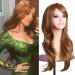 Colorfulpanda 70cm Auburn Brown Curly Full Hair Wig - 28 inches, Synthetic Wig for Women - Perfect for Anime Cosplay, Halloween, and Costume Parties - Buy Online on GoSupps.com