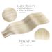 Salife Real Hair Extensions - 40PCS 60G 25cm Ashblond Highlights Tape In Extensions Invisible Seamless Soft & Natural #17a/60a - Buy Online on GoSupps.com