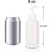 Youngever 6 Pack Plastic Pump Bottles 250ML Refillable Plastic Pump Bottles with Travel Lock (White) - Buy Online on GoSupps.com