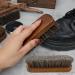 Shoe Brush 2 Wooden Boot Brush Polish Brushes Kit Shoe Shine Brush Cleaning Brushes Horsehair Brush for Leather Shoe Cleaning Buffing Polishing - Buy Online on GoSupps.com