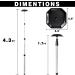 CHAMPKEY Oversized Golf Support System - Anti-Impact Cover with Aluminum Alloy Rod for Durability and Stability in Black - Buy Online on GoSupps.com