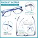 6 Pack Reading Glasses for Men & Women - Blue Light Blocking Anti-UV - Spring Hinge 1.5x Readers - Buy Online on GoSupps.com