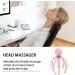 Wireless Stainless Steel Manual Head Massager | Octopus Claw Scalp Massage Device | Handheld Spa Tool for Deep Relaxation - Light Pink - Buy Online on GoSupps.com