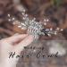 Unicra Bride Silver Wedding Hair Comb | Sparkly Crystal Rhinestone Bridal Hair Accessory - Buy Online on GoSupps.com
