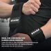 FEVAN PACK 2 Adjustable Fitness Bracelets - Unisex Wrist Tendinitis & Carpal Tunnel Support - Black CrossFit Bracelets for Pain Relief - Buy Online on GoSupps.com