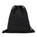 Leapop gym bag hipster canvas sports bags dab gym sack bag sports bag bag backpack with inside pocket and keychain a coin exchanges black