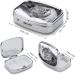 White Tiger in Snow Print Pill Box | 2 Compartment Portable Medicine Organizer | Decorative Metal Pill Case for Travel - Buy Online on GoSupps.com
