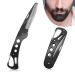 Beard Comb Steel Folding Beard for Men Grooming & Combing Hair Beards Mustaches Beard & Mustache Styling Comb Folding Pocket Beard Comb Teeth Beard Comb for Men Anti-Static 9.5 * 3 * 1.5 cm