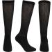 Athlemo Bamboo Diabetic Knee High Socks 4 Pairs - Men & Women, Cushioned Sole, Seamless Toe, No-Binding, Soft - Size 9-11, Black - Buy Online on GoSupps.com