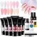 Gel for extensions | Extension Manufacturer Gel 6 Colors - Ideal base for polish for reconstruction and decoration