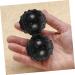 Ultechnovo 3-Piece Double Massage Ball Set | Lacrosse Balls & Peanut Rollers for Muscle Relief | Yoga & Foot Massage | Black - Buy Online on GoSupps.com