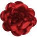 Large Flower Hair Clip 7.87" Satin Rose Flower Hairpin Barrettes for Women Girls Elegant Hair Accessories for Party Stage Show Performance Photography (Red) - Buy Online on GoSupps.com