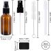 BELLE VOUS Amber Glass Misting Spray Bottles (24 Pack) - 30ml/1oz Empty Fine Mist Bottle Sprayer Cleaning Brush Funnel Labels & Pen - Refillable Bottles for Essential Oils Cleaning & Aromatherapy - Buy Online on GoSupps.com