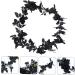 Zerodeko 4 Pcs Black Rose Vine Black Floral Garland Green Home Decor Silk Rose Garland Goblincore Room Decor Artificial Flower Garland Artificial Rattan Silk Flower Household - Buy Online on GoSupps.com