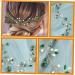 Healeved Wedding Bride Hair Vine Wedding Hair Accessories for Bridal Decorative Hair Vine Hair Vines for Wedding Hairstyles Hair Vine for Wedding Bride Hair Accessories Pearl Rhinestones 20.5x3.5x0.5cm Green - Buy Online on GoSupps.com