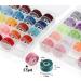 Ilauke 50Pcs Bobbins Sewing Thread with Case - 50 Colors Polyester Thread for Brother/Singer/Babylock/Janome/Elna Machines - Buy Online on GoSupps.com