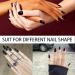 Black Nail Polish - Nail Varnish Quick Dry & Long Lasting 12ml Nails Polish Water-Based Low Odor Environmental Friendly Mild Nail Paint for Nail Art Diy Manicure at Home - Buy Online on GoSupps.com