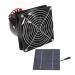 Cryfokt Solar Powered Exhaust Fan 50W Wide Usage Solar Powered Mini Ventilator Efficient Cooling Simple Installation 5-12V Good Ventilation for Attic