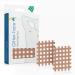 Medi -Tape grid tape type C - 40 pieces of grid paving high -quality acupuncture patch - cross tape pain points or as scar paving self -adhesive and versatile 40 pieces (1 Pack) beige