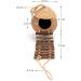 Coconut Bird Nest Hut with Ladder for Parrots, Parakeet, Conures, Cockatiel - Small Animal House Cage Decor - Buy Online on GoSupps.com