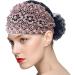Buerfu Lace Headbands for Women Girls Stretch Headband Wide Women Stretchy Vintage Lace Edge Headband Hairband Bandana Bohemian for Women Pink - Buy Online on GoSupps.com