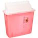 Covidien COV-8507SA SharpSafety 5 Quart Sharps Container with Counterbalance Lid - Transparent Red - Buy Online on GoSupps.com