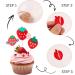 Gyufise 30Pcs Strawberry Cupcake Toppers Red Fruit Theme Strawberry Cupcake Picks for Sweet Fruit Baby Shower Kids Boys Girls Birthday Party Cake Decorations Supplies 5-red - Buy Online on GoSupps.com