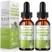 2 Pack Soursop Graviola Liquid Drops - 100% Pure Organic Graviola Extract (4 Fl Oz) - Immune Support Antioxidant Rich Natural Energy Boost - Vegan Non-GMO Alcohol-Free