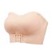 Sorporate women's bra small size seamless wireless bra women's beauty-plastered bra daily sports bra large size suitable for dating running swimming bra wife gift beige M