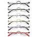 Koosufa Metal Reading glasses Halfbrille men women women in spring hinges half round metal frame reading glasses Reading help.