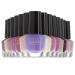 Nicole Miller Nail Polish Set  14 MINI Nail Polish Colors  Polish Kit for Fingernails and Toenails Purples