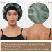 Silk Satin Hair Bonnet for Women - Olive Green Sleep Cap for Curly Hair | Adjustable Wide Band, Double Layer Design | Hat Hut - Buy Online on GoSupps.com