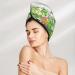 Hair Towel Wrap | Quick-Dry Hair Turban with Button | Eco-Friendly Design (Plants and Insects - Buy Online on GoSupps.com