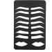 Eyebrow Lip Shape Stencils Kit Iron Design 7 Brow Shapes & 1 Lip Template Reusable Suitable for Men and Women for Eyebrow and Lip Design - Buy Online on GoSupps.com