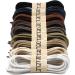 DELELE 2 Pair Round Waxed Shoelaces 1/8 Thick 31.50 Inch Dress Shoe Boot Laces - Black (80CM) - Buy Online on GoSupps.com