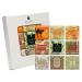 French Milled Botanical Soap Sampler Set of 9 - Individually Wrapped Vegetable-Based Mini Soaps with Essential Oils Shea Butter and Natural Extracts (Fall Fun)