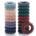 20 Pcs Spiral Hair Ties  TailaiMei No Crease Coil Hair Ties  Phone Cord Hair Ties for Thick Hair - Women Ponytail Holder Elastics(10 Color) 20 Pcs  10 Colors