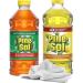2 PineSol Multi Surface Concentrate Cleaners | Original Pine Scent (40oz) + Lemon Scent (48oz) Towel | Household Cleaner for Floors Kitchen Bathroom (88 Total Ounces)