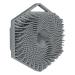 Generic scalp massager |Hexagon silicone scalp massager |Shower hair brush for hair growth silicone face scrubber for adults men women gray