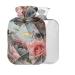 Floral Hot Water Bottle BPA Free with Cover 2L Large Hot Water Bag for Pain Relief and Cramps