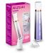 Bikini Trimmer Women Electric Razor: 2 in 1 Face Shaver for Womens IPX7 Waterproof Flawless Face Hair Remover Rechargeable Portable Hair Removal Kit for Bikini Underarm Leg Private Areas 2 in 1 razor