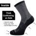 Men's Merino Wool Hiking Crew Socks 3-Pack - Warm & Thick Outdoor Athletic Socks (L-XL, Black/White/Light Grey) - Buy Online on GoSupps.com