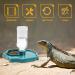 BEANPRECOY Reptile Water Dispenser Turtle Water Bowl 2 in 1 Reptile Automated Feeder Turtle Water Dispenser with Bottle for Turtles Hamsters Lizards Bearded Dragon Snake (Blue) - Buy Online on GoSupps.com