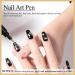 Erinde Nail Polish Pens for Nail Decoration Metallic Nail Varnish Pen Nail Art Tool DIY Nail Manicure for Women Glossy Soak off UV/LED Mirror Effect High Shine Brown - Buy Online on GoSupps.com