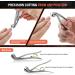 BEZOX Angled Head Nail Clippers for Seniors - Premium Steel Toenail Clipper with Catcher (Silver) - Buy Online on GoSupps.com
