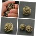 Buy Copper Walnut Acupuncture Massage Balls - 2 Pairs Foot Massager & Brass Decor - Golden 3.5cm - Buy Online on GoSupps.com