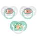 Tigex Reversible Pacifier | 18-36 months | Silicone Pacifier Day/Night | BPA-free | Fish | 3 pieces
