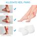Heel Protectors - 3 Pairs Gel Heel Cups for Pain Relief Blister & Cracked Foot Care - Silicone Socks for Men & Women - Buy Online on GoSupps.com
