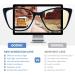 DOOViC Cat Eye Computer Reading Glasses for Women - Blue Light Blocking Anti Eyestrain 2.0 Strength Fashionable A-Champagne Design - Buy Online on GoSupps.com